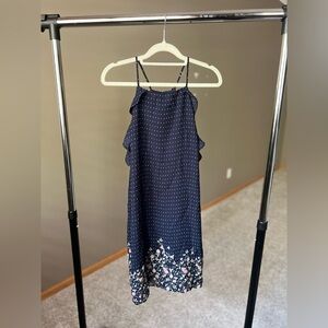 Francesca’s Navy Ruffle Dress